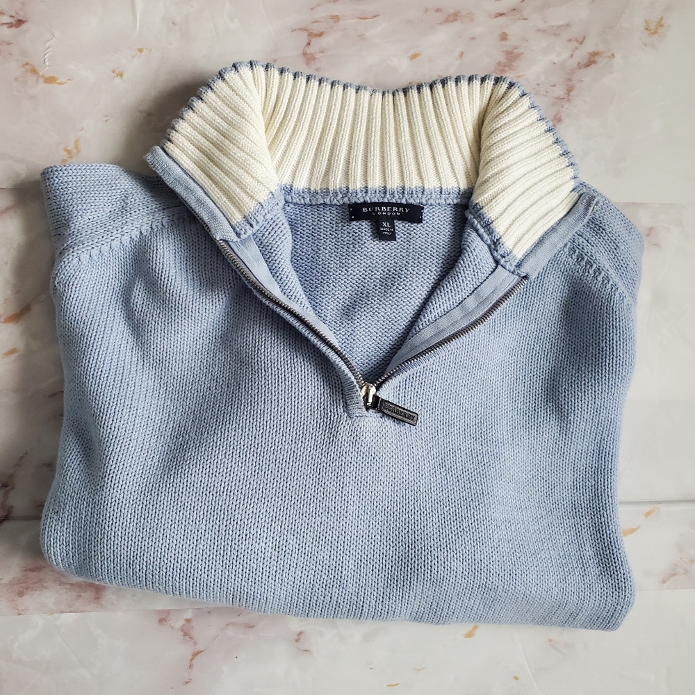 Burberry Men's Half Zip Sweater